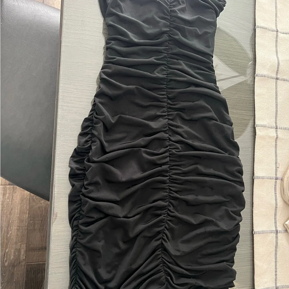 BLACK MINI DRESS - Picture 2 of 3